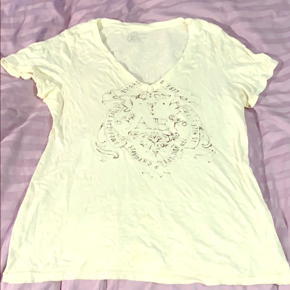 AE v neck women’s t shirt with beading detail